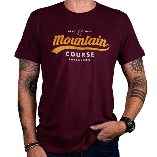 Mountain Course T-Shirt, Burgundy - click to enlarge