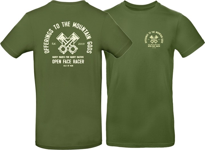 Mountain Gods T-shirt, Khaki - click to enlarge