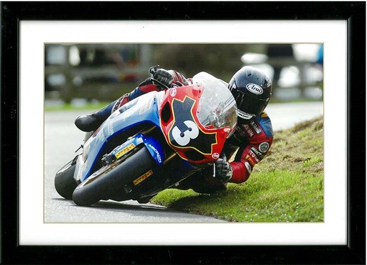 Guy Martin Print A4 Framed