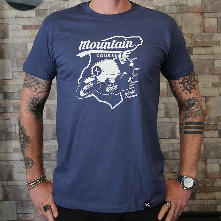 The Mountain Racer T-Shirt Blue - click to enlarge