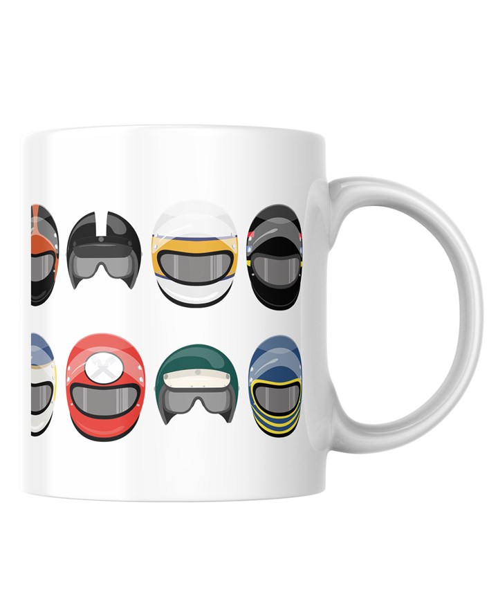 Grand Prix Helmets Mug - click to enlarge