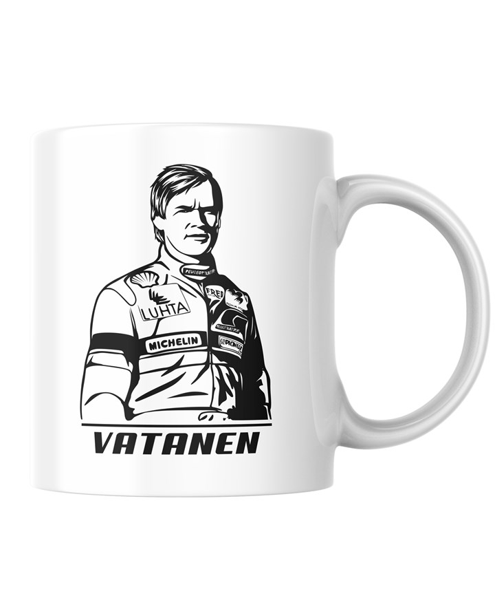 Ari Vatanen Stencil Print Mug