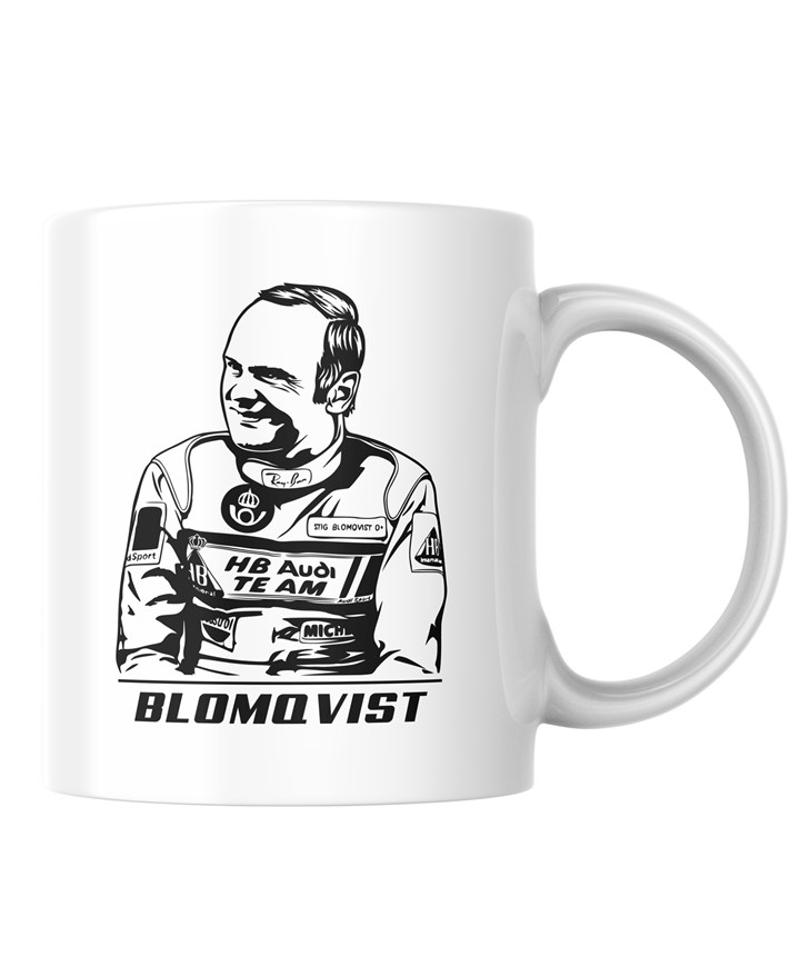 Stig Blomqvist Stencil Print Mug