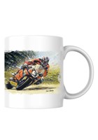 John McGuinness Art Print Mug, White