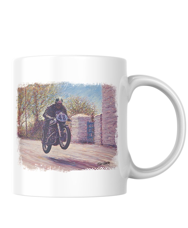 Geoff Duke Art Print Mug