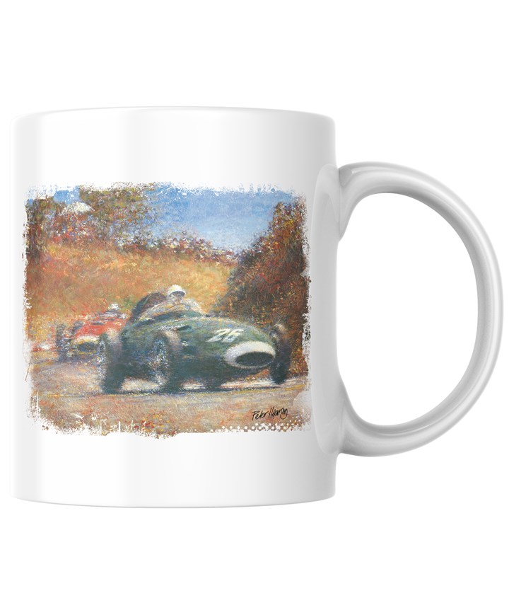 Stirling Moss Art Print Mug