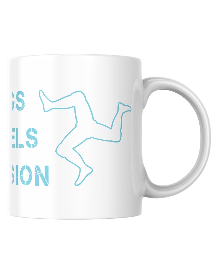 Three Legs Two Wheels One Passion Mug - click to enlarge