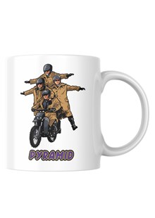 Purple Helmets Pyramid Mug