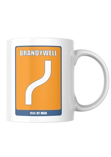 Mountain Course Corner Sign Brandywell Mug