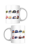 F1 Modern Helmets Mug