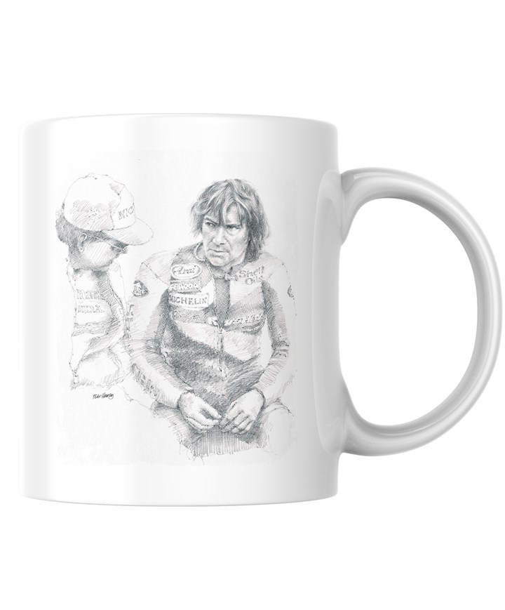 Joey Dunlop Paddock Talk Mug - click to enlarge