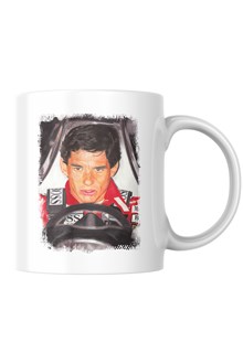Ayrton Senna F1 Legend Art Print Mug