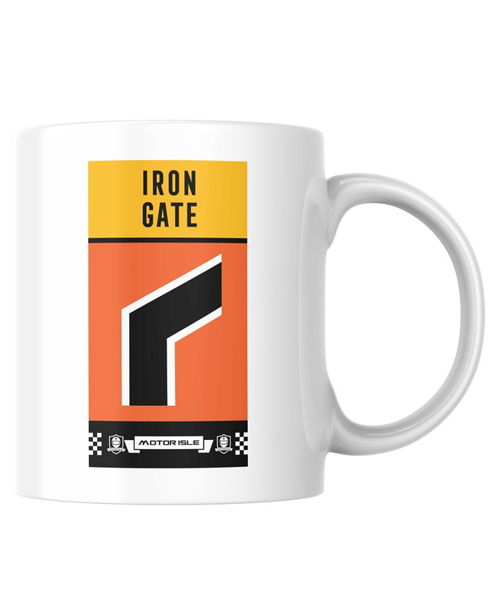 Southern 100 Corner Sign Iron Gate Mug