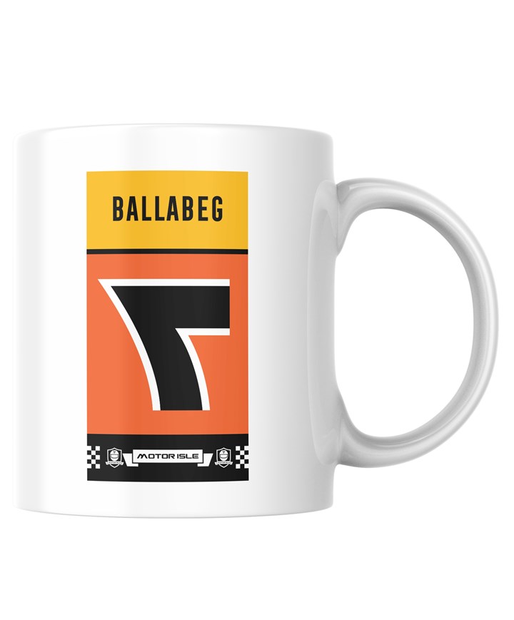 Southern 100 Corner Sign Ballabeg Mug