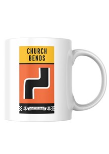 Southern 100 Corner Sign Church Bends Mug