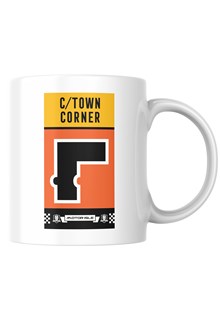 Southern 100 Corner Sign Castletown Corner Mug