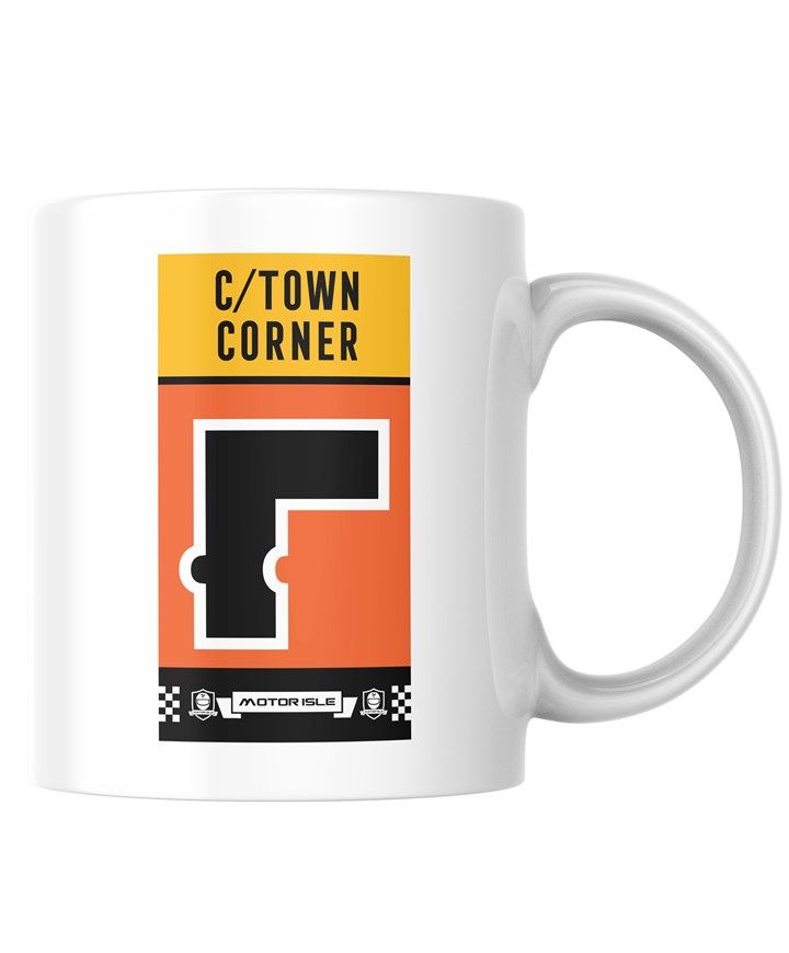 Southern 100 Corner Sign Castletown Corner Mug