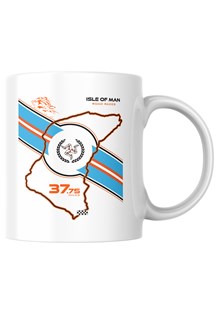 TT Course Map Stripe and Shadow Bike Mug