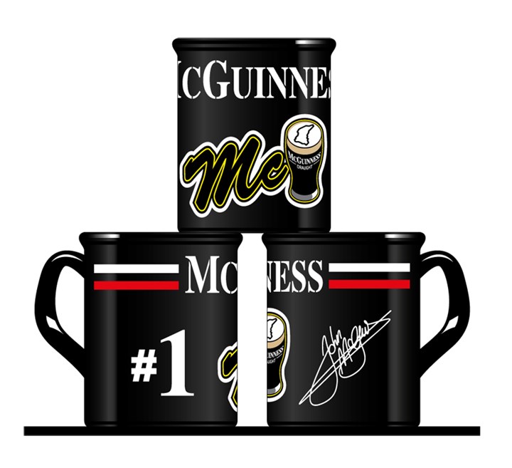 John McGuinness Pint  Mug Black
