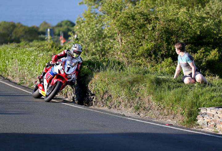 John McGuinness Tower Bends TT 2016. - click to enlarge