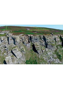 The Chasms - Isle of Man From the Air - Print