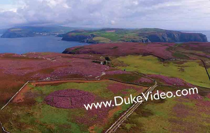 North from Calf of Man - Isle of Man From the Air - Print - click to enlarge