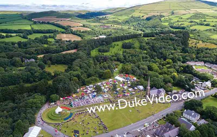 Tynwald Day - Isle of Man From the Air - Print - click to enlarge