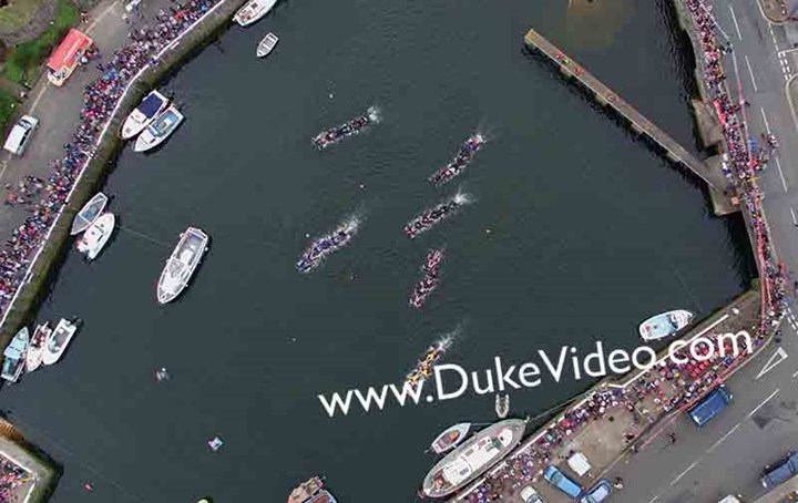 Castletown Tin Baths - Isle of Man From The Air - Print - click to enlarge