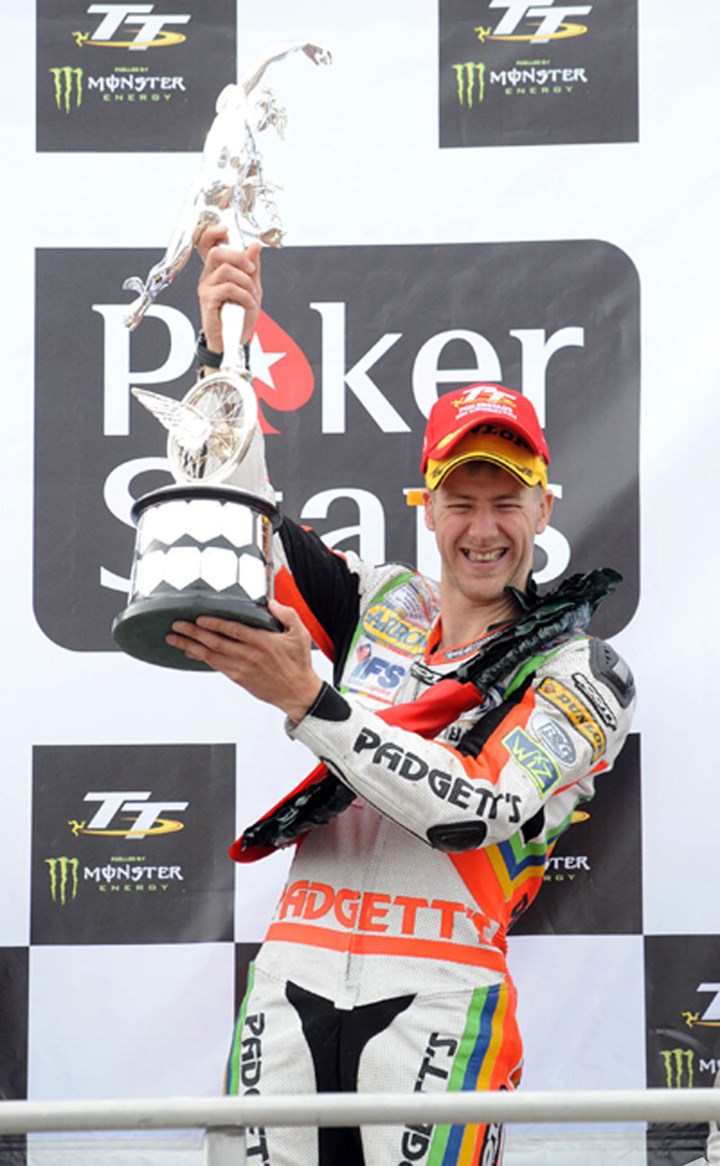 Ian Hutchinson TT 2010 Superbike Podium - click to enlarge