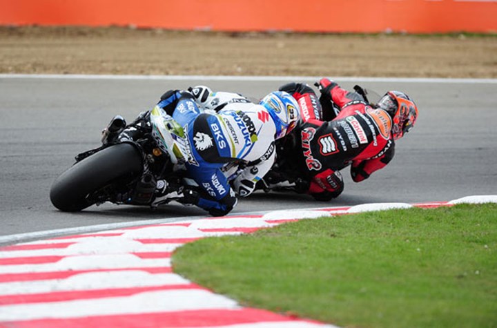 Ryuichi Kiyonari and Tommy Hill Brands Hatch BSB 2010 - click to enlarge
