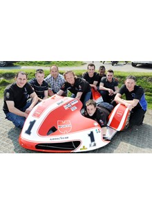 Klaffenbock Sayle Sidecar Team 2011 TT Press Launch