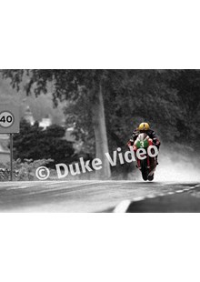 Joey Dunlop in the Rain TT 1998 Spot Print