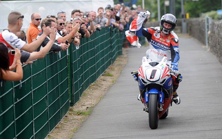 John McGuinness TT 2011 Superbike Winners Paddock - click to enlarge