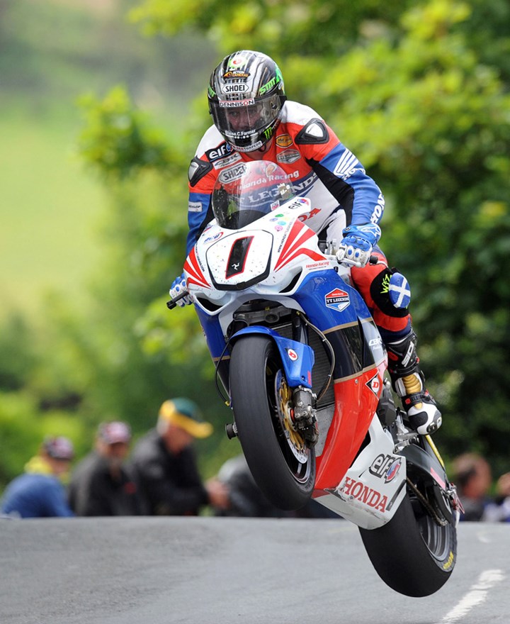 John McGuinness TT 2011 Superbike Acrylic - click to enlarge