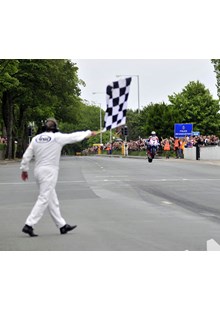 John McGuinness TT 2011 Superbike Chequered Flag