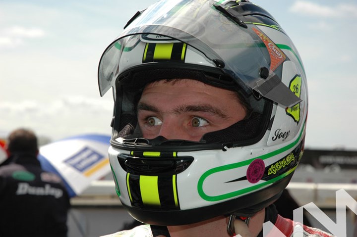 Michael Dunlop TT 2011 in Helmet - click to enlarge