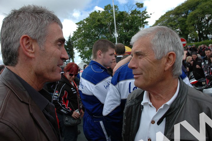 Mick Doohan Giacomo Agostini TT 2011 - click to enlarge