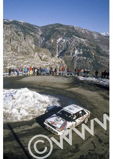 Miki Biasion (Lancia Delta HF 4WD) Monte Carlo Rally 1987