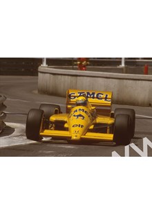 Ayrton Senna (Lotus 99T Honda) Swimming Pool Monaco 1987
