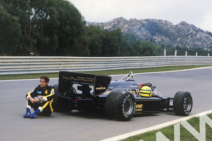 Ayrton Senna (Lotus 97T-Renault) Estoril 1985 - click to enlarge