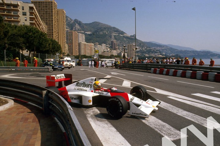 Ayrton Senna (McLaren MP4/5 Honda)  Monaco 1989 - click to enlarge