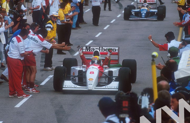 Ayrton Senna final Grand Prix win Australia 1993 - click to enlarge
