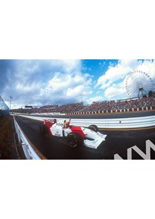 Ayrton Senna pit lane celebration Japan 1993