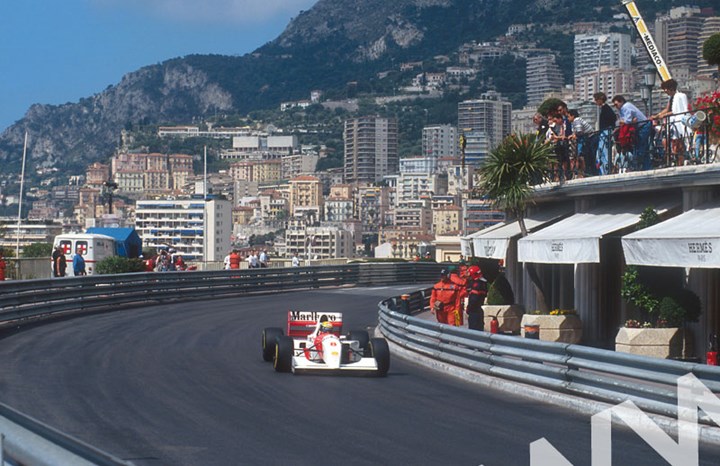 Ayrton Senna 1st position at Massenet Monaco 1993 - click to enlarge