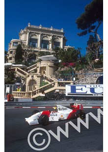 Ayrton Senna 1st position at Loews Hairpin Monaco 1993