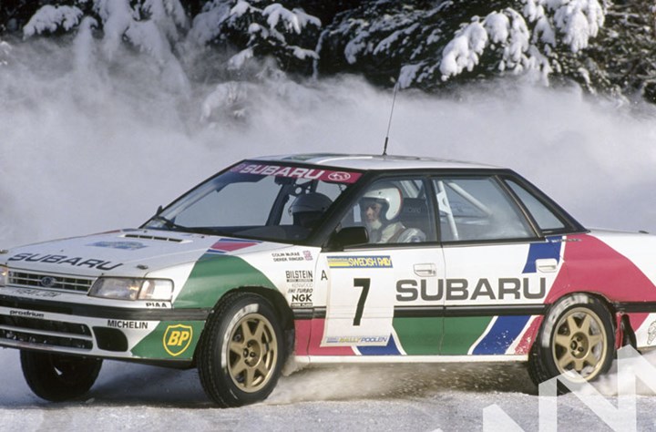Colin McRae (Subaru Legacy RS) Swedish Rally 1992. - click to enlarge
