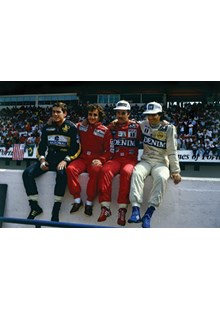 Senna Prost Mansell Piquet 1986 