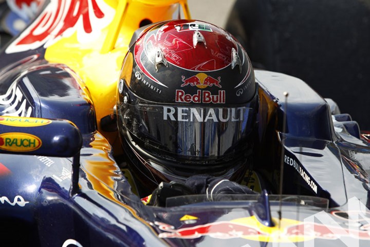 Sebastian Vettel Helmets Monza 2011. - click to enlarge