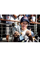 Sebastian Vettel with trophy Monza 2011