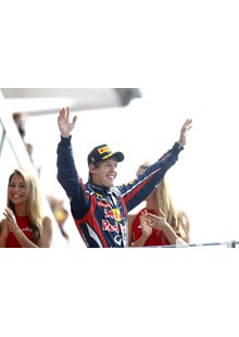 Sebastian Vettel Podium Monza 2011